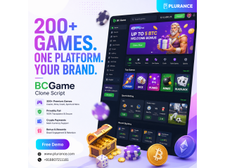 200+ Games. One Platform. Your Brand. BCGame Clone Script