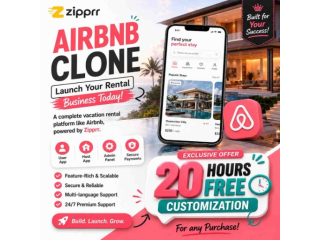 Zipprr Airbnb Clone: Launch Your Vacation Rental Marketplace in Days, Not Months