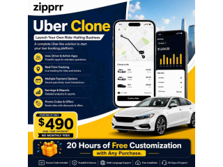 Start a Taxi Booking Business with Zipprr Uber Clone $490